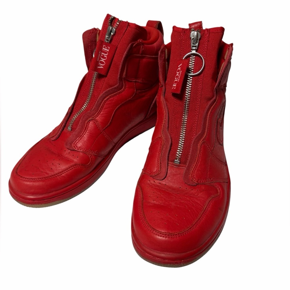 Air Jordan x Vogue AWOK Anna Wintour Red Zip Sneaker Women 10 Rare COA